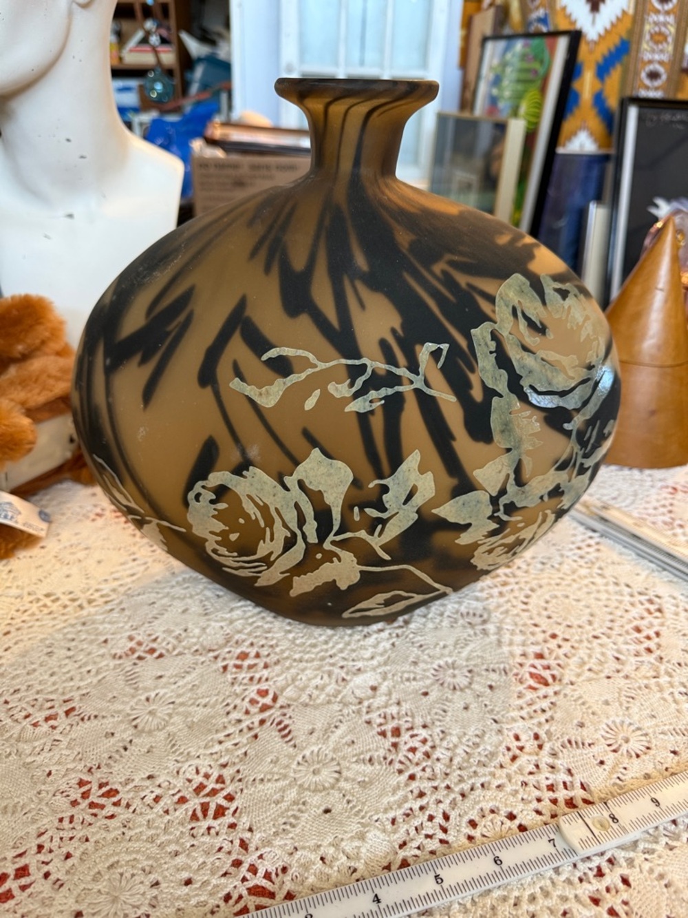 Large Cameo Glass Vase